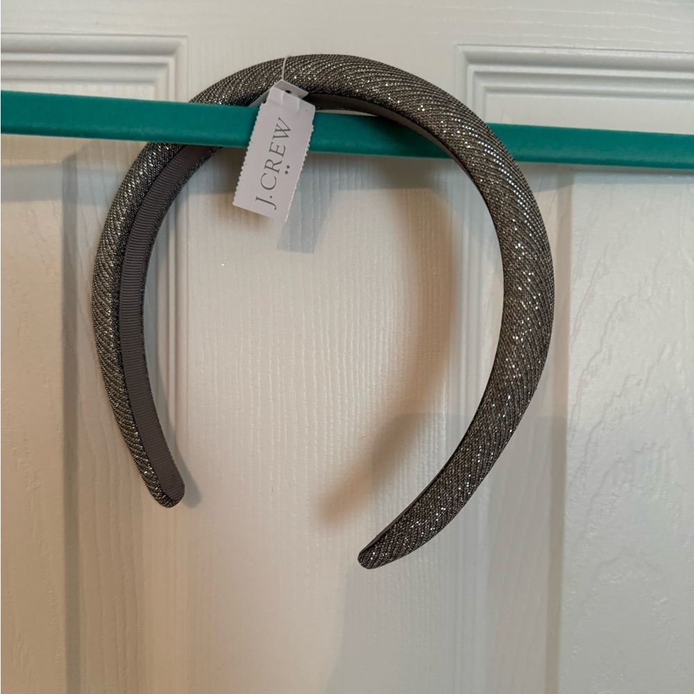 J. Crew Factory Glitter Puff Headband
